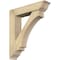 Ekena Millwork Imperial Traditional Rough Sawn Bracket w/ Offset Brace, Douglas Fir, 8"W x 36"D x 40"H BKT0806X36X40IMP01RDF - alternate 1
